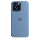 Apple - Étui en silicone avec MagSafe pour iPhone 15 Pro Max - Bleu hiver-Couleur : Bleu hiver