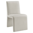 Modway Emory Upholstered Performance Velvet Dining Side Chair - Alabaster-Padded Performance Velvet Seat