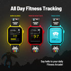  My Play Watch Space Invaders Retro Gaming Smartwatch - Red/Black (English Only)-Classic Sound Effects: Enjoy alarms, timers, and audio feedback enriched with the original Space Invaders  sounds, immersing you in the retro gaming atmosphere