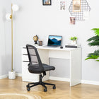 HOMCOM - Bureau moderne pour ordinateur - 47,25 po L x 19,75 po l x 29,5 po H - blanc-L’espace généreux sous le bureau permet d’étendre les jambes confortablement