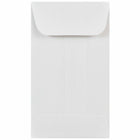 Jam Paper #3 Coin Business Commercial Envelopes - 2 1/2" H x 4 1/4" W - White - 25 Pack-Color: White 