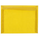 JAM Paper 9 x 12 Booklet Envelopes, Translucent Vellum Gold, 100 Pack (1592176g)-Gold