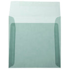 JAM Paper - Enveloppes d'invitation carrées en vélin translucide - 6,5 po x 6,5 po - Bleu océan - 25/paquet (1592117)-Taille: 6 1/2 x 6 1/2 pouces