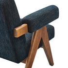 Modway Lyra Fabric Armchair - Azure Fabric-8
