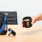 Staples Personal Dual Powered Light Use Pencil Sharpener - Black-Small footprint on your desk or counter with a no-slip bottom for stability