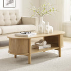 Modway Cadence Coffee Table - Oak-Open Storage