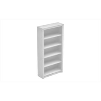 Accentuations by Manhattan Comfort 5 Shelf 71.85"H Open Bookcase, White (27AMC6)-White Melamine MDP Open Bookcase