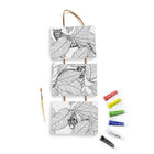 Art 101 DIY Hanging Canvas Art Set - 2 Pack-Also includes 6 acrylic paints and 1 paint brush per design, for a total of 12 paints and 2 brushes
