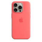 Apple Silicone Case with MagSafe for iPhone 15 Pro - Guava-Model Compatibility: Apple iPhone 15 Pro