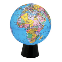 Replogle Rotating 8" Blue Ocean Rotating Desk Globe - English-Automatic illuminated rotating globe