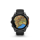 Garmin - fēnix 8 – 47 mm, AMOLED, gris ardoise avec bracelet en silicone noir-La fonction de commande vocale hors réseau vous permet d'accéder à certaines commandes de la montre même sans connexion à un smartphone