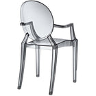 Modway Casper Dining Armchair - Smoke-Sturdy Polycarbonate