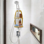 BIOS Living - Serviteur de douche en bambou-Anneau distinct antidérapant pour prévenir le glissement lorsque le serviteur est rempli de produits 