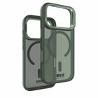 Blu Element Chromatic Kick Compatible with MagSafe Case for iPhone 17 Pro - Sage Green-Extra camera protection with fold-out Kickstand for landscape viewing