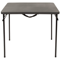 Table repliable en plastique gris foncé carrée de-1
