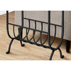 Monarch Specialties 3308 Accent Table - Black Metal With Tempered Glass-Stylish and multi-functional
