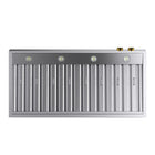 KUCHT KRH480-GL 48" 1200 CFM Under‑Cabinet Range Hood with Digital Controls - Stainless Steel/Gold-Stylish range hood comes with two stainless steel baffle filters that are also dishwasher friendly