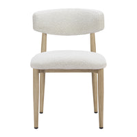 Zuo Bege Dining Chair - White-Outdoor fabric (100% Olefin)