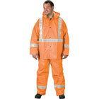 SCN Industrial Tornado Traffic Rain Suit, Pvc, Large, High Visibility Orange - 3 Pack-Colour: High Visibility Orange