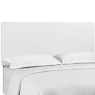 Modway Taylor Upholstered Linen Fabric Full/Queen Headboard - White-Three Mounting Position Heights