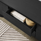 Modway Duval 71" Oval TV Cabinet - Black-Modern Oval Design