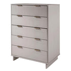 Manhattan Comfort - Granville commode haute moderne 37,8" - gris clair-Recommandé pour un téléviseur jusqu'à 35 pouces
