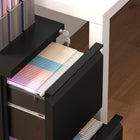 Vinsetto - Classeur en acier pour documents Lettre/A4/Légal avec serrure - noir-Serrure et clés pour garantir la sécurité de vos documents importants 
