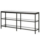 Hudson&Canal Alexis 64"W Console Table - Blackened Bronze-Table has a weight capacity of 50 lbs