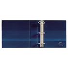 Avery® - Reliure robuste à anneaux en D à pression simple, 4 po, bleu marine-Avec pochettes à l'intérieur des deux couvertures   