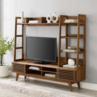 Modway Render TV Stand Entertainment Center - Walnut-TV Stand For TVs up to 50"