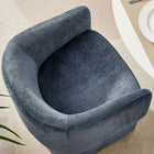 Modway Verity Barrel Back Chenille Dining Armchair - Slate Blue-No Assembly Required