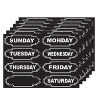 Ashley Productions Die-Cut Chalkboard Days of the Week Magnets - 8 Per Pack - 6 Pack-Magnetic products are great for organization and decoration