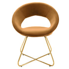 Modway Nouvelle Performance Velvet Dining Chair - Gold/Cognac - 2 Pack-8