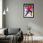Patrik Laine Montreal Canadiens - Framed Canvas - 22" x 31"-Ready to hang - arrives fully assembled