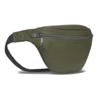 Champs Onyx Leather Waist-Pack - Khaki-Back zippper pocket