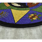 Joy Carpets Spirit of Truth Area Rug - 5'4" Round - Multicolour-SoftFlex Backing eliminates wrinkles and rugs lie flat