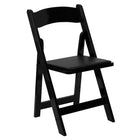 Flash Furniture – Chaise pliante en bois Hercules Series, siège en vinyle rembourré, noir, 4/paquet-Conception légère