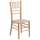 Flash Furniture - Chaise Chiavari série Hercule en bois, naturel (XSNATURAL)-Capacité de poids de 1100 lb