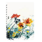 Blueline 2027 Essential Weekly/Monthly Planner with Twin-Wire Binding - 8" x 5" - Dramatic Floral - Bilingual-Weekly planner with a monthly planner
before each month
