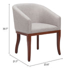 Zuo Serasa Dining Chair - Grey-6
