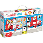 Banana Panda Make-a-Match Puzzle - Fire Truck-The Perfect Puzzle and Learning Activity for Kids That Love Space - large space puzzle features detailed illustrations including planets, common objects and important figures in space exploration