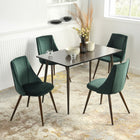 Lot de 2 Chaises de Bureau avec Accoudoirs en Suédine Marron Homy Casa-Design Ergonomique – Dossier incurvé et accoudoirs pour un confort prolongé