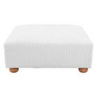 Zuo Tayte Ottoman - White-3 year limited warranty