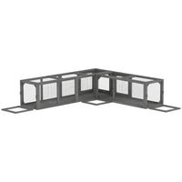 PawHut 98" Cat Tunnel Outdoor with Combinable Design, Doors - Dark Grey-Linkable design allows endless options with four entrances to connect the tubes