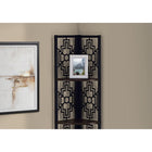 Monarch Specialties - 3622 62 po H Etagere - Espresso/Metal Noir En Coin-Dimensions du produit: 62 po H x 16 po L x 11 po P