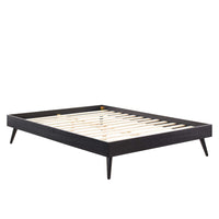 Modway Margo Wood Queen Platform Bed Frame - Black-Queen Platform Bed Frame