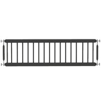 PawHut - Barrière pour petit chien en métal 10 po H, intérieur, réglable 26 po-37 po l pour escaliers et portes - noir-Barrière de 9,8 po (25 cm) de hauteur pour les petits chiens ayant une faible capacité de saut 