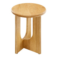 Modway Rivian Round Side Table - Oak-Round End Table