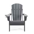 Lake Country - Chaise Adirondack pliante en PEHD - Gris-Conception pliable