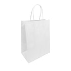 Reliabag - Sac En Papier Avec poignees Torsadees, Blanc, 8,5 po L X 4,5 po P X 10,25 po H, Paquet De 250-Fabrique en papier kraft blanc de qualite superieure avec fond plat renforce.